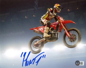 HUNTER LAWRENCE SIGNED 8x10 PHOTO SUPERCROSS MOTOCROSS CHAMPION RARE BECKETT BAS - Picture 1 of 2