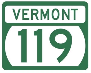 Vermont State Highway 119 Sticker Decal R5324 Highway Route Sign - Picture 1 of 1
