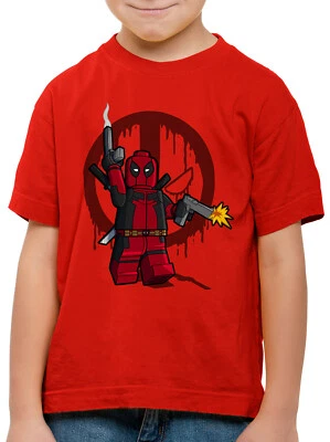 STYLE3 Brick Mercenary Kinder T-Shirt comic baustein