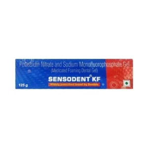 Sensodent K F Foaming Dental Gel Repair Sensitive Teeth Reduces Teeth Pain 125gm - Picture 1 of 2