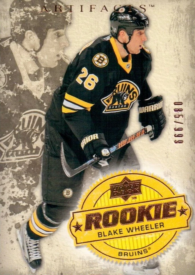 Blake Wheeler Boston Bruins 2008-09 Upper Deck ARTIFACTS RC 298 - Image 1 of 2