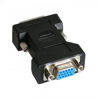 InLine® DVI-A Adapter Analog 12+5 Stecker zu 15pol HD Buchse (VGA) schwarz - Bild 1 von 4