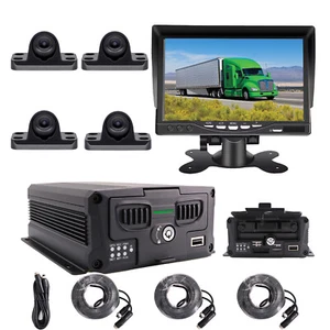 4CH 1080P HDD/SSD Truck Car DVR Large View Angle Camera Loop Record for Fleet - Picture 1 of 8