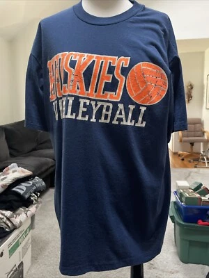 Tedman Super  50  Blue Huskies Volleyball Vintage T Shirt Size XL 46 - 48 - Image 1 of 4