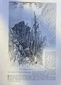 1880 Alleghany Mountains Swannanon River Black Mountains Waynesville Asheville - Picture 1 of 7