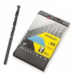 Drills for Metal Set 10 pcs Ø 1-10 mm STANLEY STA56030-QZ - Picture 1 of 4
