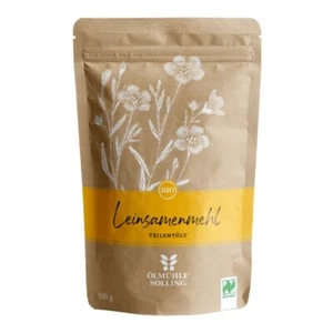 (19 EUR/kg) Ölmühle Solling - Bio Leinsamenmehl - 500g teilentölt - Bild 1 von 1