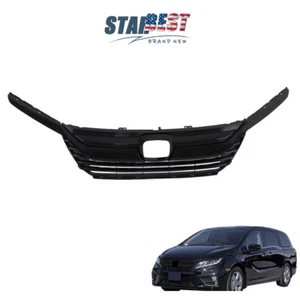 Parrilla superior de plástico para parachoques delantero negro brillante para Honda Odyssey 2018-2020 - Imagen 1 de 12