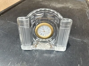 mikasa crystal desk clock - Picture 1 of 4