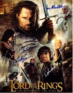 Serkis Tyler Wood McKellen +2 signed 11x14 Picture Photo autographed w/ COA - Picture 1 of 1
