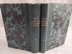 PAPIERS CORRESPONDANCE FAMILLE IMPERIALE 1871 NAPOLEON III 2/2 SEDAN GUERRE - Foto 1 di 7