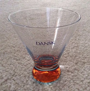 DANSK Spectra Cocktailglas blau/orange NEU TOP - Bild 1 von 4