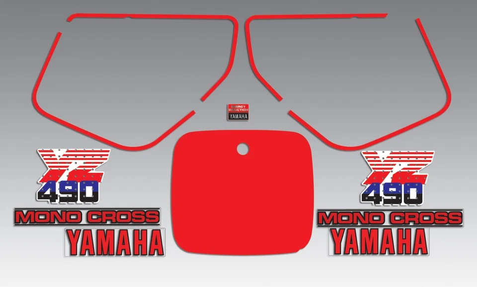 YAMAHA 1986 YZ490 WICKED TOUGH DECAL GRAPHIC KIT - Image 1 of 1