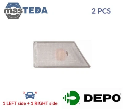 442-1413R-UE-C INDICATOR LIGHT BLINKER LAMP PAIR LORO 2PCS NEW OE REPLACEMENT - Image 1 of 4