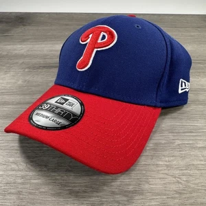 Philadelphia Phillies Mütze Kappe nicht verstellbar Herren M/L Large blau rot Baseball New Era - Bild 1 von 8