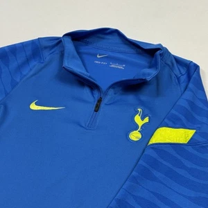 Nike Tottenham Hotspur Strike Drill 1/4 Zip Top Long Sleeve Blue Men's Small - Picture 1 of 10