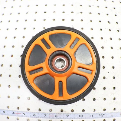 2009 Arctic Cat Crossfire R 8 Idler Wheel Bogie Wheel 3604-065 ORANGE 7.125" OD  - Image 1 of 4
