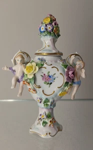SCHIERHOLZ & Sohn PLAUE Vase mit Deckel Potpourri Blumen - Bild 1 von 15