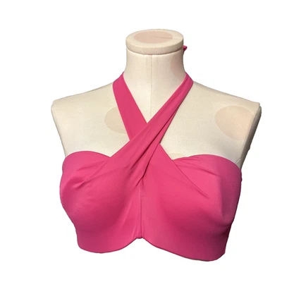 Venus Women's Pink Bandeau Halter Swimsuit Top Size D, 32DDD, 34D, 36C - Image 1 of 4