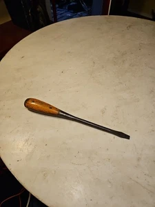 Antique IRWIN Everlasting Handle Large Screwdriver Straight Slot Heavy Duty - Picture 1 of 10