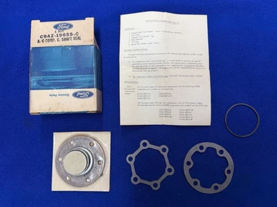 Kit de sello de cigüeñal compresor aire acondicionado original Ford NOS C9AZ-19655-C Foto 1 de 4