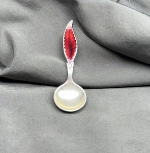 STERLING SILVER CREAM  SPOON - Picture 1 of 4