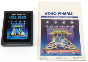 Video Pinball (Atari 2600, 1981) By Atari (Cartridge & Manual) NTSC #1 - Picture 1 of 10