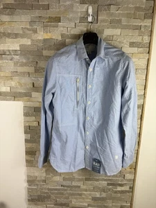 G Star raw men’s size M light blue long sleeve shirt - Picture 1 of 6