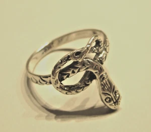 ANILLO SERPIENTE PLATA ESTERLINA TALLA L - Imagen 1 de 2