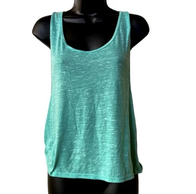 Alo Yoga Tank in Heathered Teal Green size S barre - Image 1 of 4