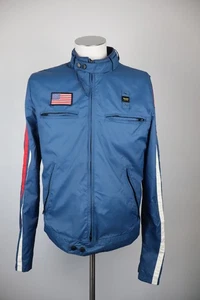 Blauer Jacket Light Man Size XL Man Vintage Casual Jacket Zip with Logo - Picture 1 of 13