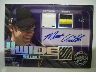 Matt Kenseth 2011 Press Pass Legends Four Wide Auto 4/5 - Image 1 of 2