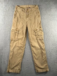 American Eagle Cargo Pants Women 4 Stretch Relaxed Mid Rise Y2K Sporty - Picture 1 of 8