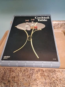 Vintage Mid Century Modern Chrom Metall Glasplatte Cocktailtisch Westfield 8308 - Bild 1 von 8