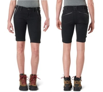 NOVO 5.11 Shorts de Caminhada Tactical Triumph Feminino Tamanho 14 Preto 9" Costura Interna Novo com etiquetas - Imagem 1 de 4