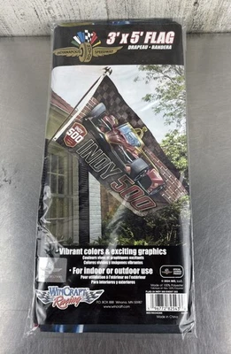 WinCraft 2024 Indy 500 Event Collector Flag 3' x 5' Man Cave Racing Banner - Image 1 of 2