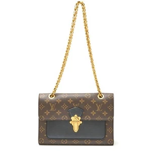 Louis Vuitton Victoire M41730 Chain Shoulder Bag Monogram x Calfskin 559073 - Picture 1 of 9