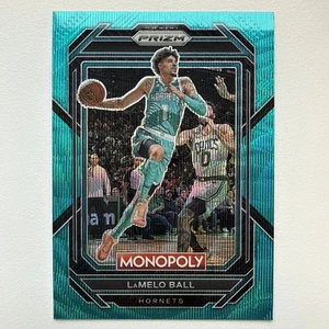2022/23 Prizm Monopoly Teal Wave LaMelo Ball #10 Charlotte Hornets - Picture 1 of 2