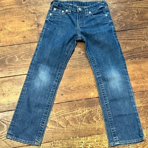 True Religion Youth Straight Leg Stretch Jeans - Sz 8 (26W x 24 Inseam) - Picture 1 of 6