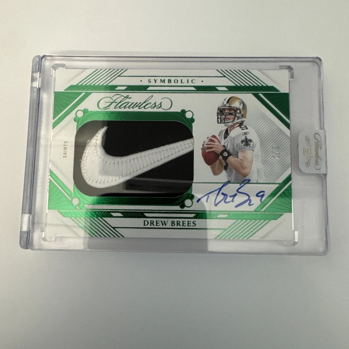 New Orleans Saints Drew Brees Autographed Football Trading Card