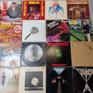 x16 LOT Rock Pop LP 33 RPM VG+ Elvis Eagles Triumph Robert Plant Led Zeppelin L9 - Picture 1 of 10