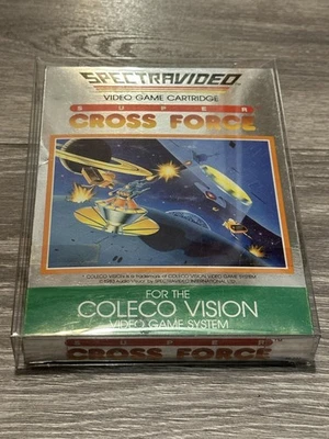 Vintage Spectravideo Super Cross Force ColecoVision Video Game CIB 1983 - Image 1 of 4