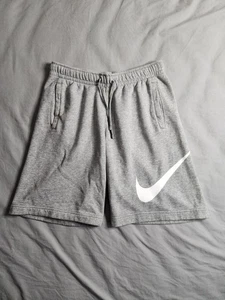 Nike Sportswear Club Fleece Shorts Herren Größe Medium Hellgrau 843520-063 Neu - Bild 1 von 8