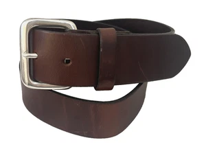 Cinturón de cuero italiano Express para mujer de 1,5" de ancho con hebilla plateada talla pequeña NUEVO - Imagen 1 de 14