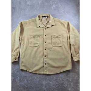 Vintage Patagonia Shirt Jacket Men XXL Fleece Overshirt Maize Made USA 90s - Picture 1 of 20