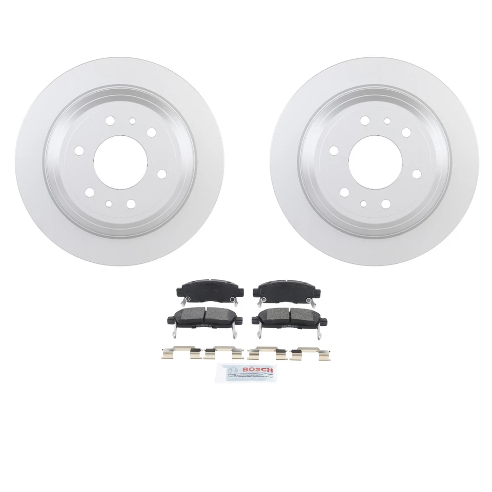 Bosch Rear Disc Brake Rotors And Ceramic Brake Pads Kit for Envoy XL Trailblazer - Image 1 of 1