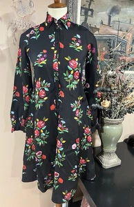 Kate Spade Autumn Floral Silk-blend Shirtdress Size XXS - Picture 1 of 12