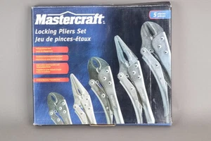 NEW Mastercraft 5 PC Locking Pliers Set Carbon Steel. Brand new never used - Picture 1 of 3