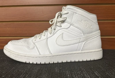 Nike Air Jordan 1 Mid Triple White Men's Size 11 - Image 1 of 4