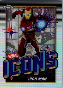 2025 Topps Chrome Marvel IRON MAN Marvel Icons Refractor #MI-7 NOCO - Picture 1 of 2